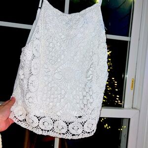 Crochet halter crop top
